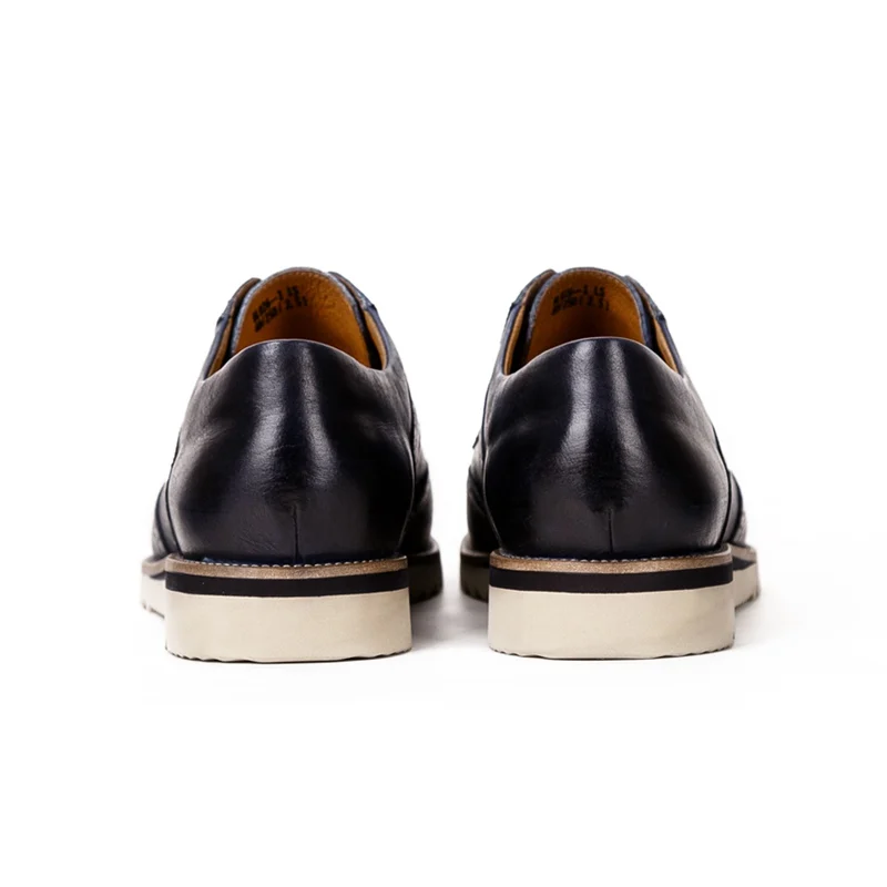 Новинка винтажные мужские удобные броги с круглым носком дизайнерская мужская