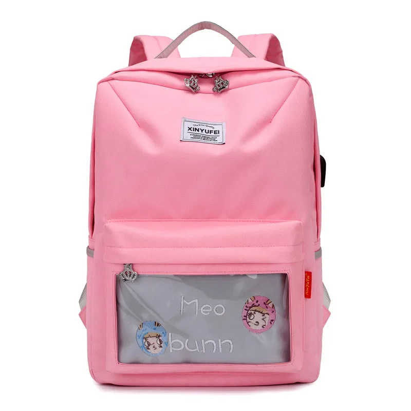 Casual Women Travel Backpack Fashion USB Charging Laptop Female School Teenage Grils College Bags | Багаж и сумки
