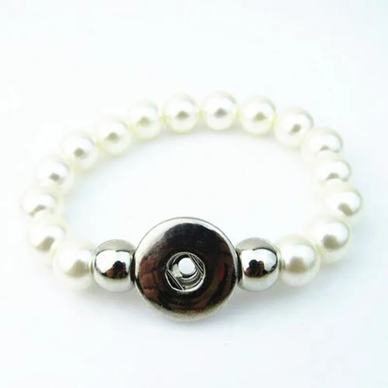 Новое поступление 10 шт./лот белая имитация жемчуга бусина застежка 18 мм