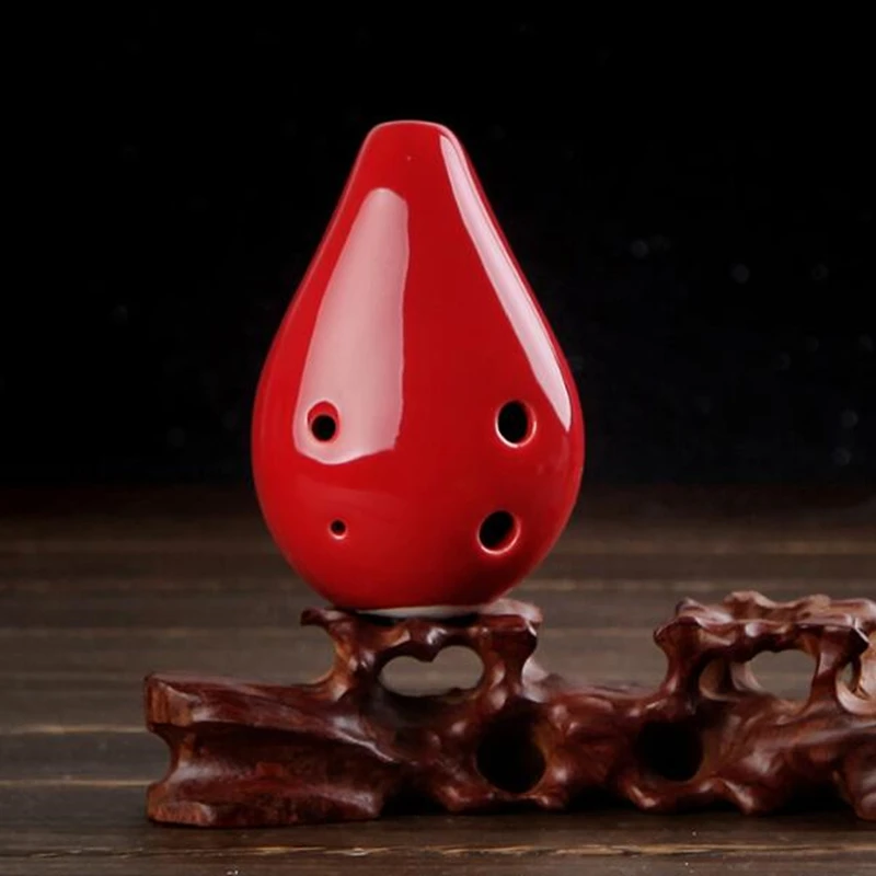 Новинка 2017 года цветная Глазурованная Керамическая Мини капелька Ocarina с 6