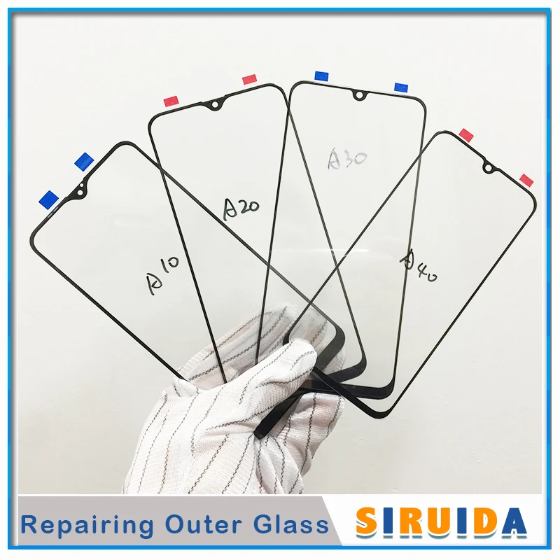 10Pcs Replacement For Samsung Galaxy M10 M20 M30 A10 A20 A30 A40 A50 A70 A90 M205 A305 LCD Touch Screen Front Glass Panel Lens | Мобильные