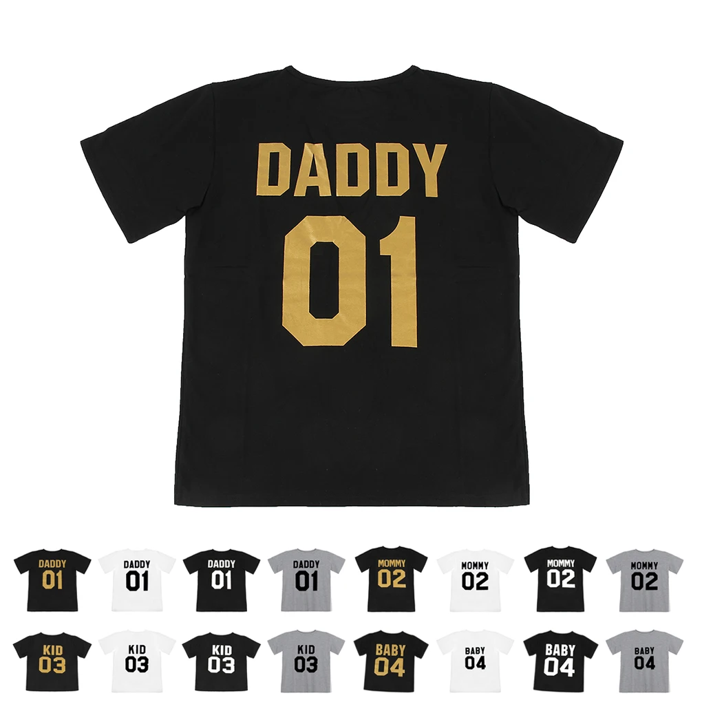 Для мужчин женщин детская футболка с круглым вырезом Повседневное Семья