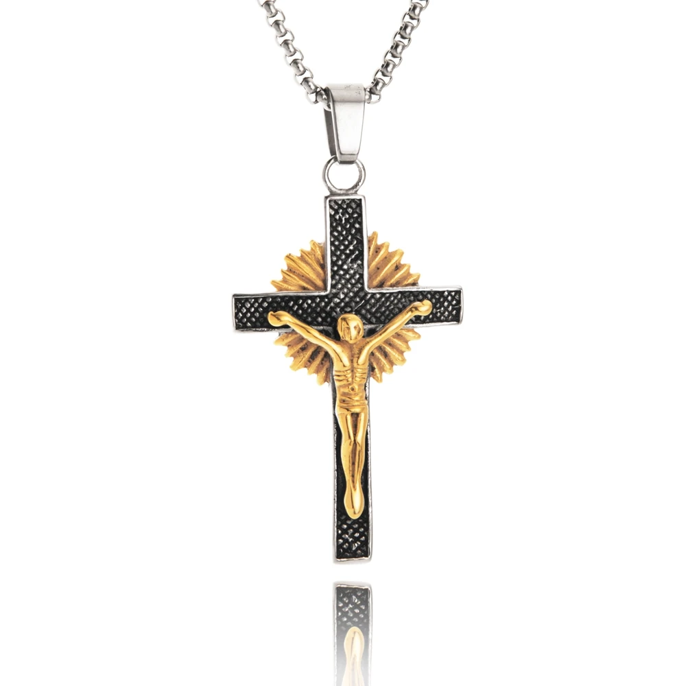 2019 Новый Goofan хип-хоп классический крест кулон ожерелье высокого качества из