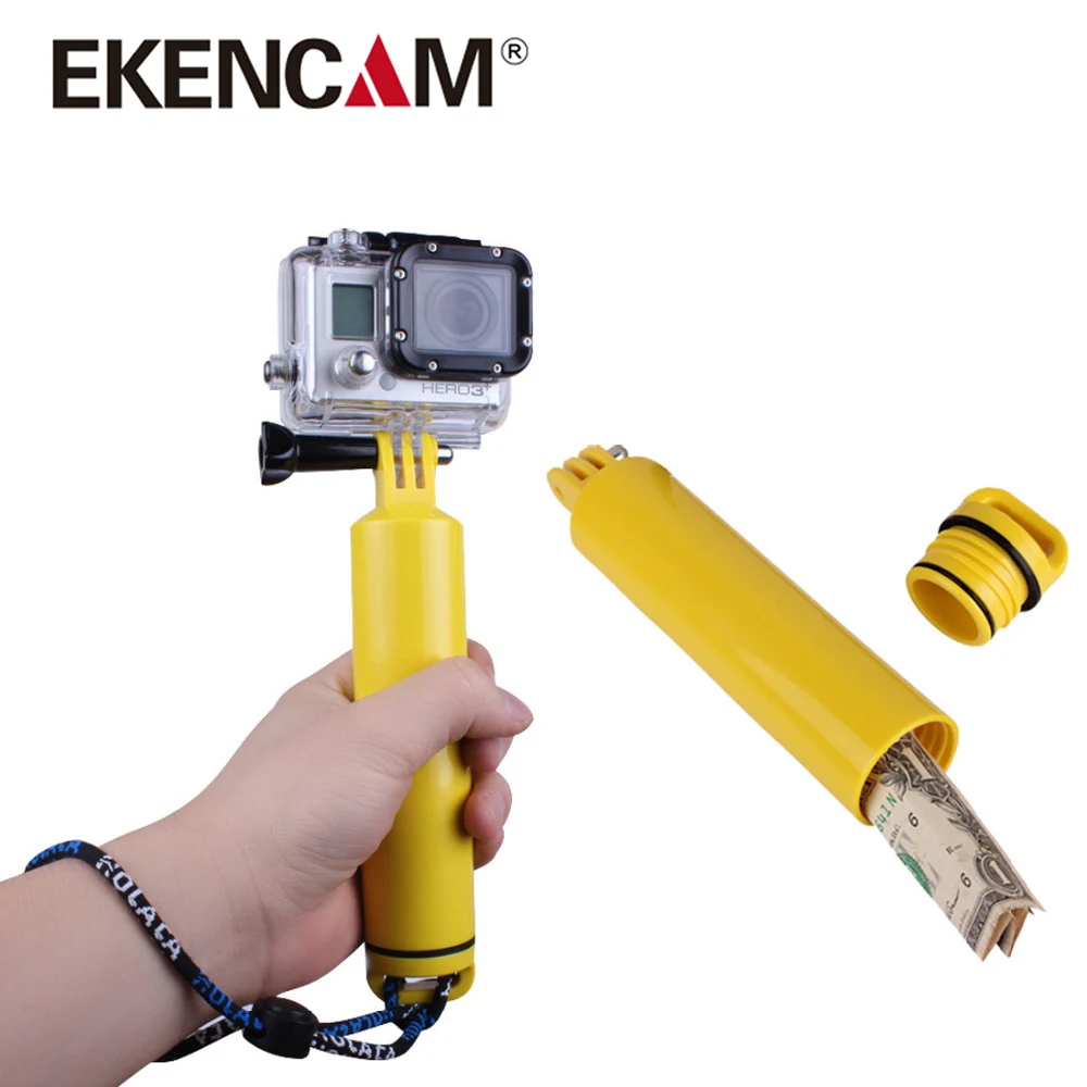 

GoPro Style Detachable Floaty Bobber Floating Mount Floaty Grip Stabilizer Bobber Monopod for Sports camera Diving Action camera
