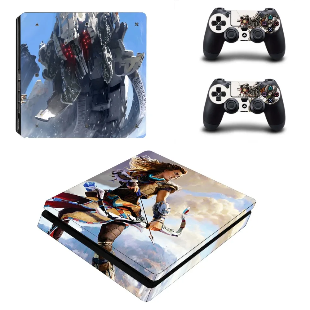 Thunderbolt PS4 тонкая кожа Стикеры для sony PS4 Игровые приставки 4 Slim консоли и 2 контроллеры Стикеры s
