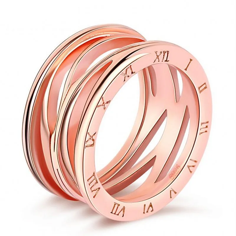 2017 New Anniversary band rings for women Rome digital Rose Gold Filled Female Weadding Ring Fashion accessories | Украшения и