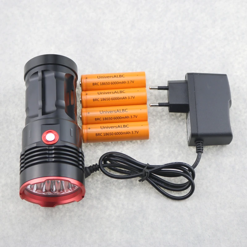 120 Вт светодиодный тактический фонарь 12x Cree XML T6 25000 люменов для кемпинга охоты