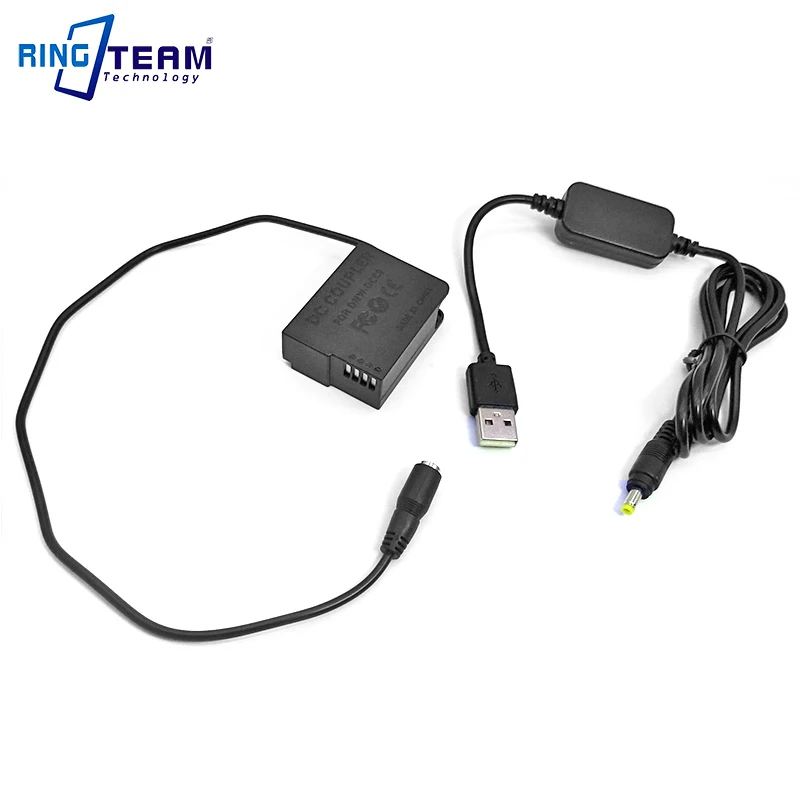 USB-кабель и внешний аккумулятор для фотоаппарата Panasonic Φ FZ2000 FZ2500 FZ300 G7 G6 G5 GH2 FZH1 GH2S GX8