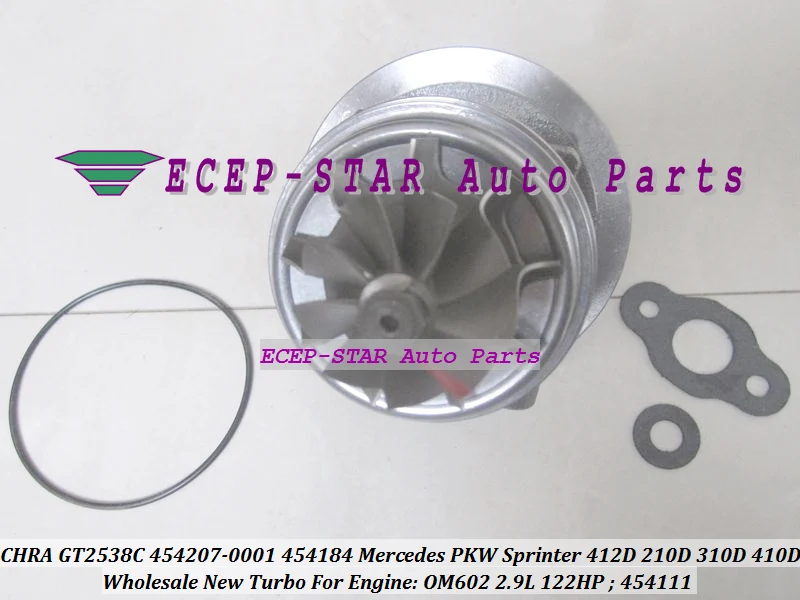 Турбо картридж CHRA GT2538C 454207 5001S 454184 для Mercedes Benz Sprinter 212D 312D 412D 97 00 OM602 2.9L