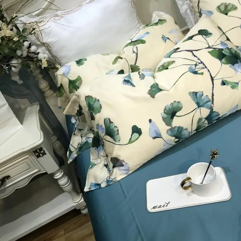 Египетский хлопок queen King size постельные принадлежности из шелка комплект роскошная простыня комплект резиновый простынь пододеяльник ropa de cama linge de lit