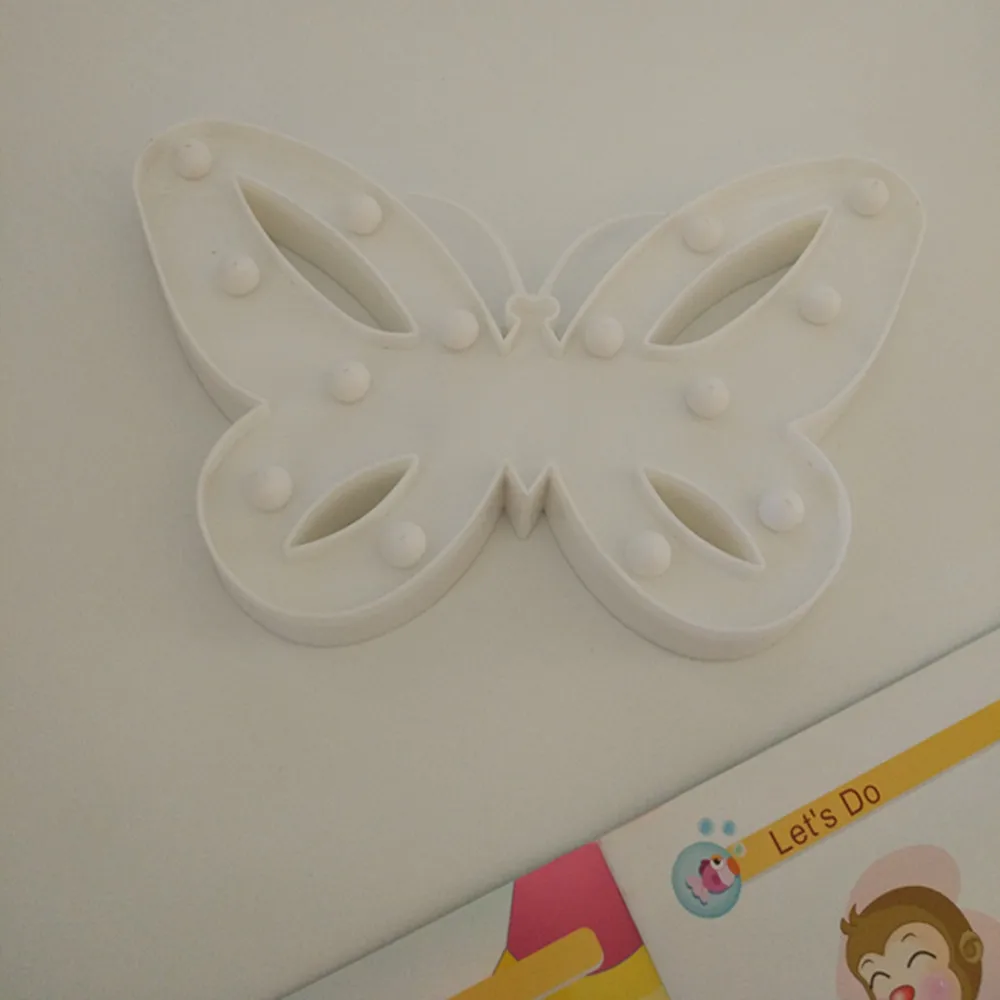 YIYANG 3D Marquee бабочка светодиодный ночник Рождественские настольные лампы для детей