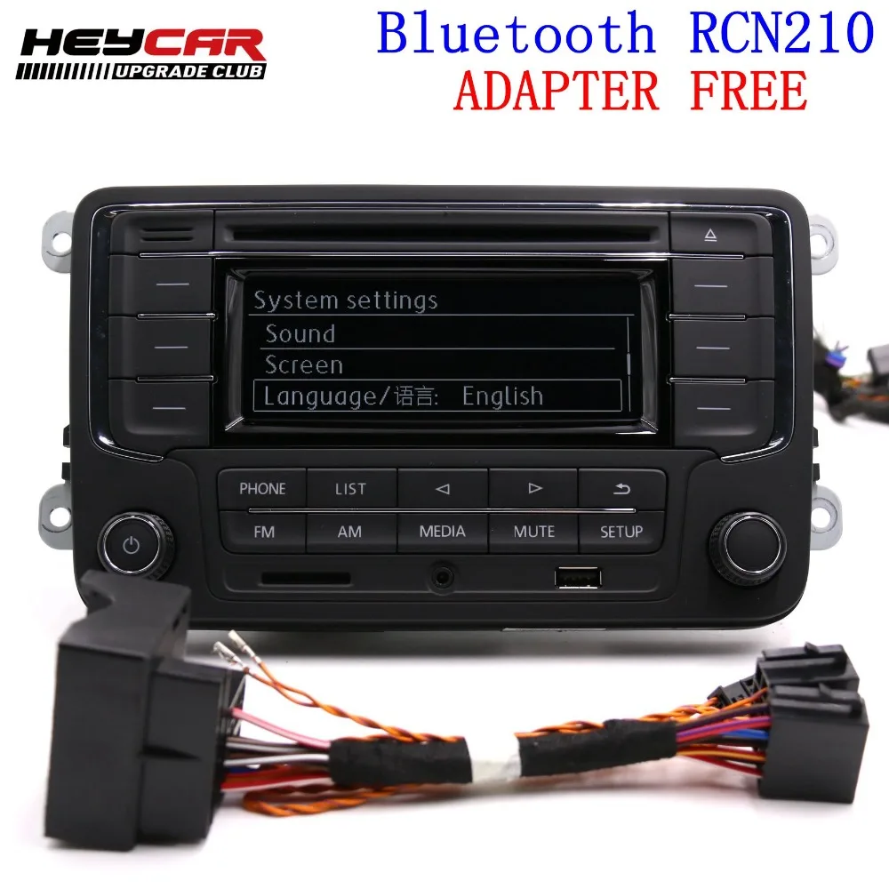 Подержанный RCN210 Bluetooth MP3 USB плеер CD радио для VW Golf 5 6 Jetta Mk5 MK6 Passat B6 CC B7 56D 035 185