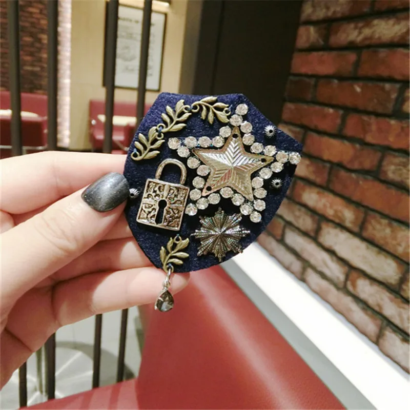 CX-Shirling брошь под старину женская элегантная жемчужная с кристаллами ручная