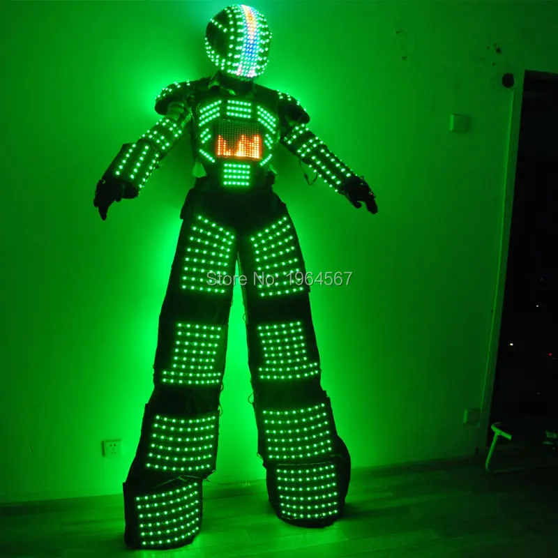 Hi-Tech Digital LED Robot costumes/LED Suit / clothing for Party DJ Culb | Лампы и освещение