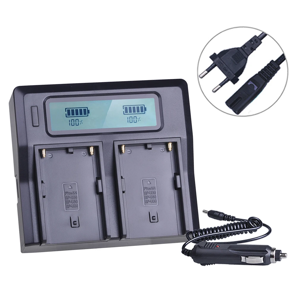 Аккумуляторная батарея BPU30 BP U30 2 шт. 2200 мАч + двойное быстрое зарядное устройство с