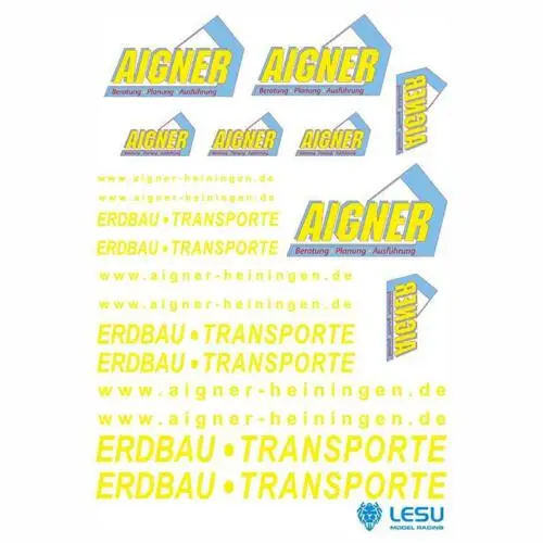 LESU Наклейка воды стикер набор 1/14 RC DIY Тамия трактор самосвал для грузовика