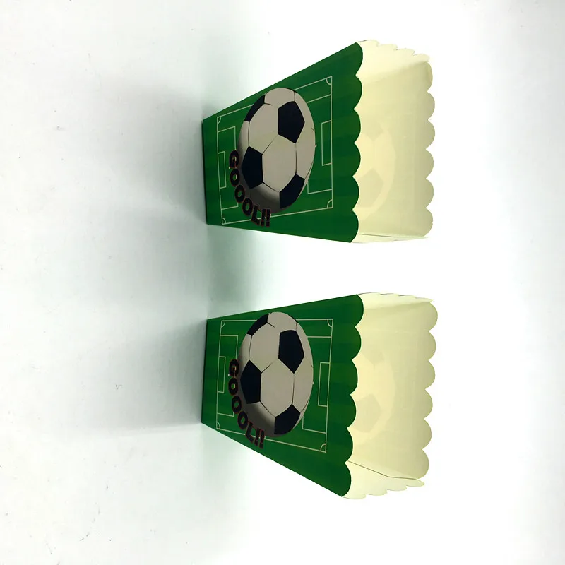 6 шт./лот новые футбольные коробки для попкорна Детские вечерние дня рождения