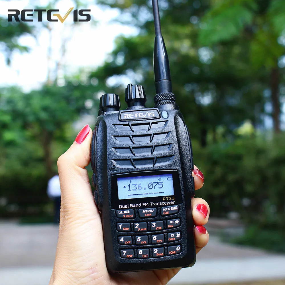 3 шт. Retevis RT23 рация поперечный ретранслятор 5 Вт двухдиапазонный UHF VHF Dual PTT/Receive 128Ch
