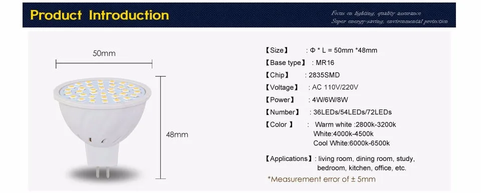 10 шт. светодиодный светильник светодиодный лампы E27 GU10 MR16 220 V 110 V SMD 2835 лампочки 4 W 6 W 8 W лампа светодиодный Luz Bombillas светильники для домашнего освещения