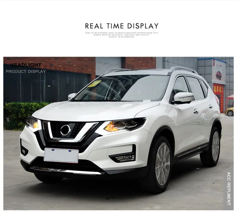 2 шт. светодиодный фары для Nissan X-Trail- светодиодный автомобильный фонарь ангельские глазки ксенон HID комплект Противотуманные фары светодиодный дневные ходовые огни