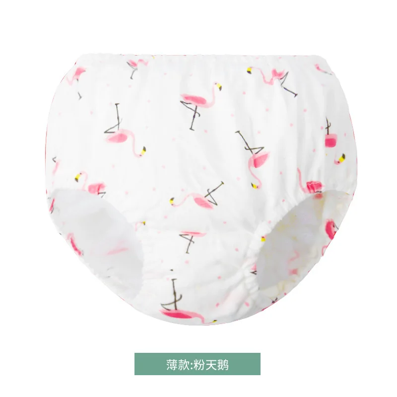 18 0-7Y Baby Girls Panties Toddler Boys Underwears Infant Cotton Training Reusable Nappy Washable Diapers Cover Cartoon Bread Pants - Цвет: 18
