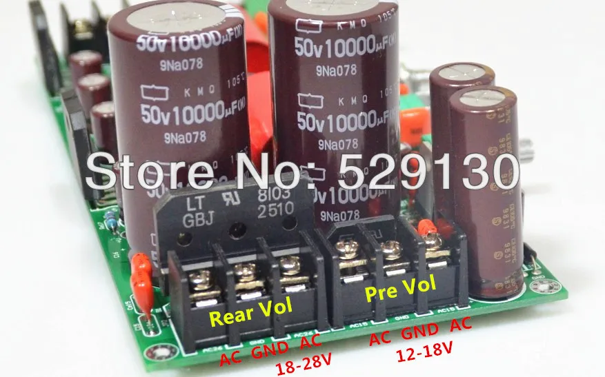 HIFI DIY Kit LM3886 2.0 усилителя тоном защиты спикер регулируется сзади AMP и предусилителя