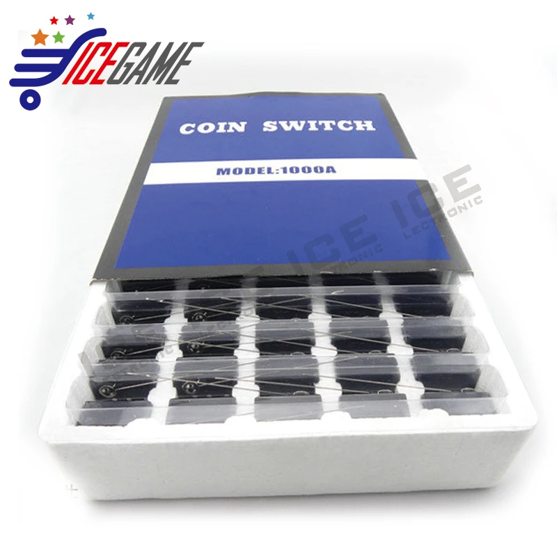 10 шт./лот черный переключатель для монет механизма монетоприемника 3 терминала
