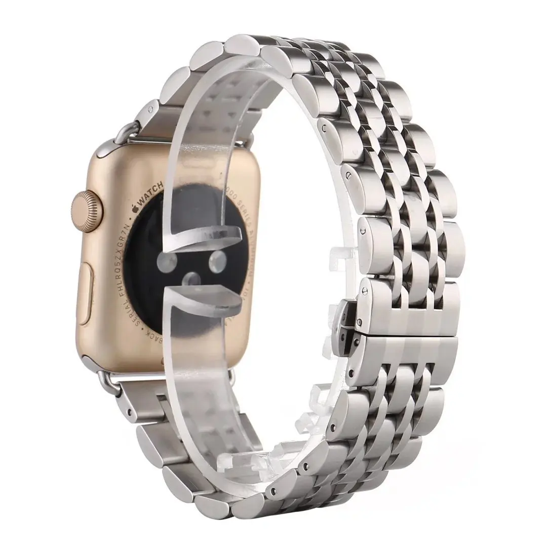 Eastar Нержавеющая сталь ремешок для наручных часов Apple Watch, ремешок 42 мм, 38 мм, для Iwatch, версия 3, 2, 1 44 мм 40 мм сменный ремешок для наручных часов аксессуары для Iwatch - Цвет ремешка: Серебристый