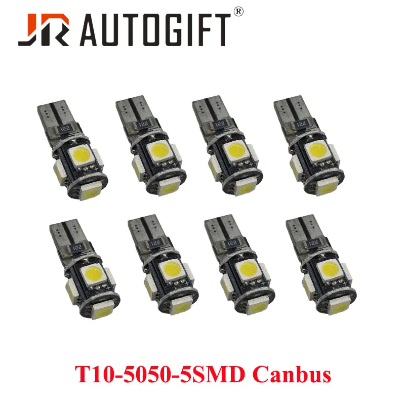 10 шт. CANBUS T10 5 SMD 5050 безошибочный Автомобильный светодиодный фонарь 194 168 W5W