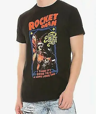 Elton John Rocket Man t shirt 2019 Новые повседневные мужские футболки Креативные с коротким