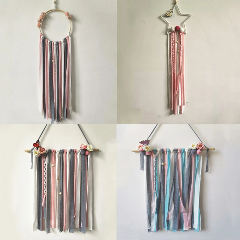 INS Скандинавское подвесное украшение Деревянный милый детский бампер декор для