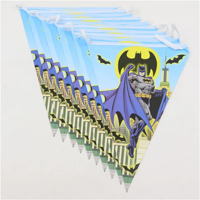 1 линия Бумага баннеры lego batman тема вечерние флаги мальчик малыш пользу день