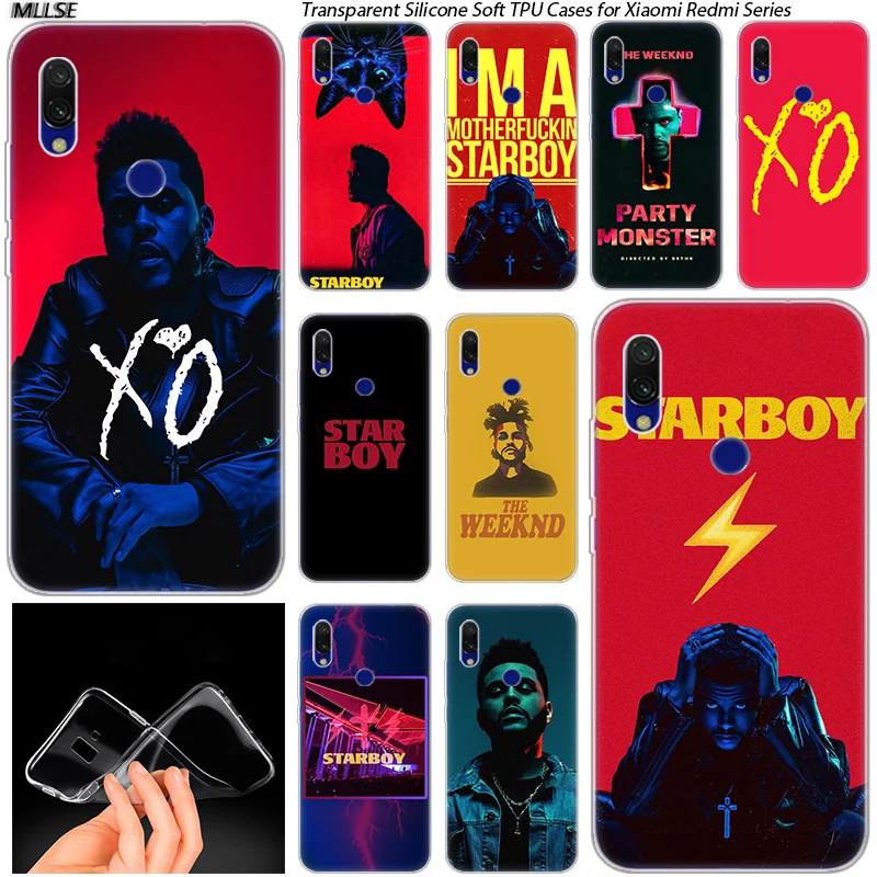 Чехол из мягкого силикона Hot The Weeknd Starboy для Xiaomi Redmi K20 7 7A 5 5Plus 6 6A S2 Note 8 Pro Fashion Cover.