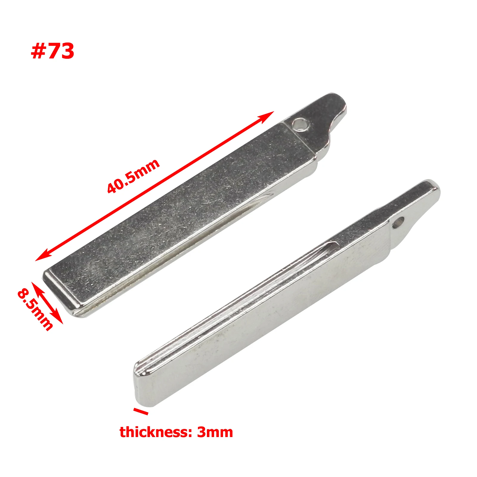 No.73 blade Jingyuqin VA2 HU83 SX9 № 17#53#54#58#72#73#83#99#122 для Citroen C4L Triumph peugeot 307 207 Флип Ключа автомобиля пустое лезвие ключа - Цвет: No.73 blade