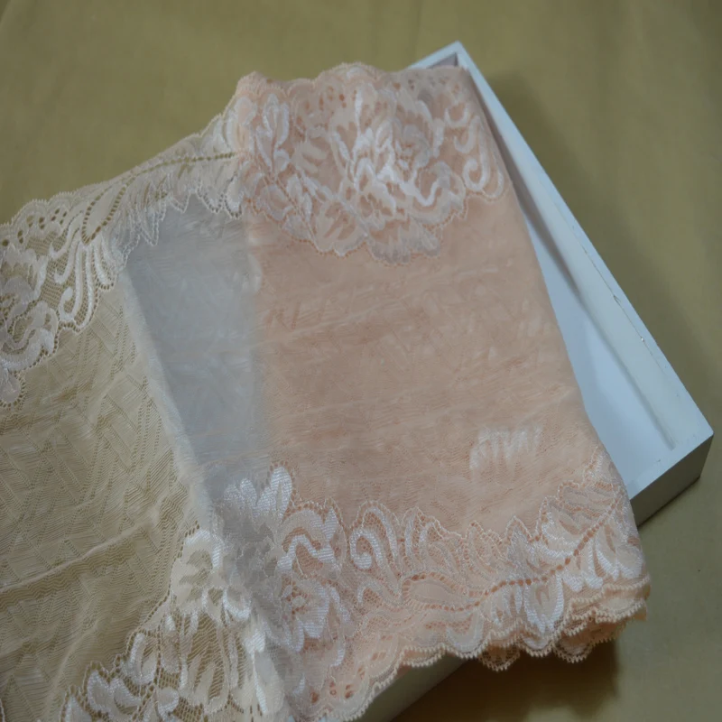 2 ярда/партия прозрачная эластичная кружевная ткань 24 см|elastic lace|lace fabricelastic lace fabric |