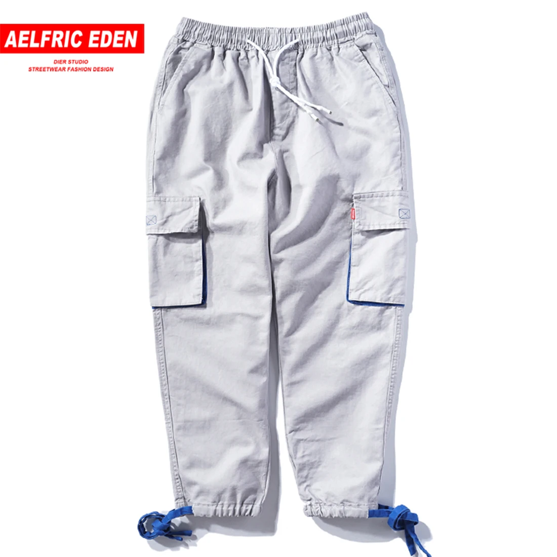 Aelfric Eden модные мужские Штаны карго Jogger боковые цветные накладные карманы 2018 High