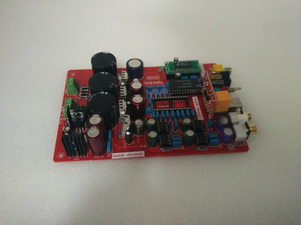TDA1541 волоконно-оптическая Коаксиальная декодированная плата(включая USB, без 1541 IC