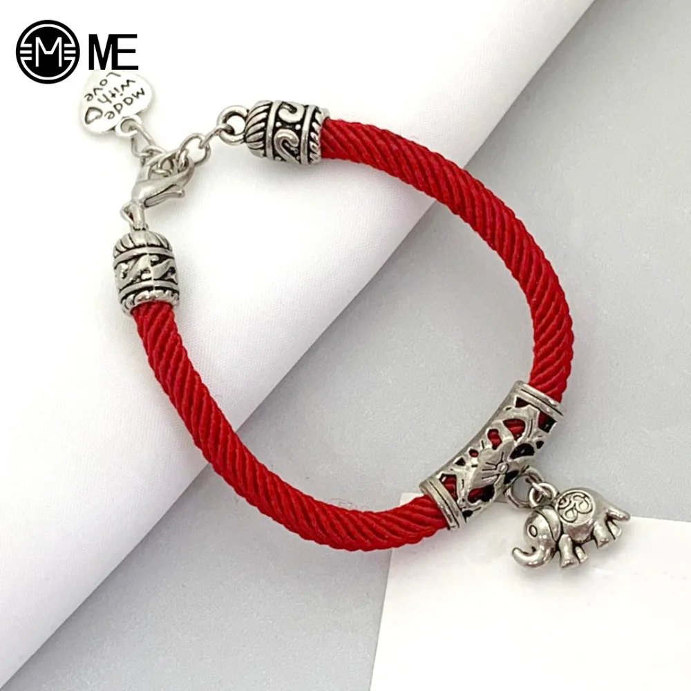 Винтажные Ретро браслеты с подвеской в виде слона дружбы Вдохновляющие подарок