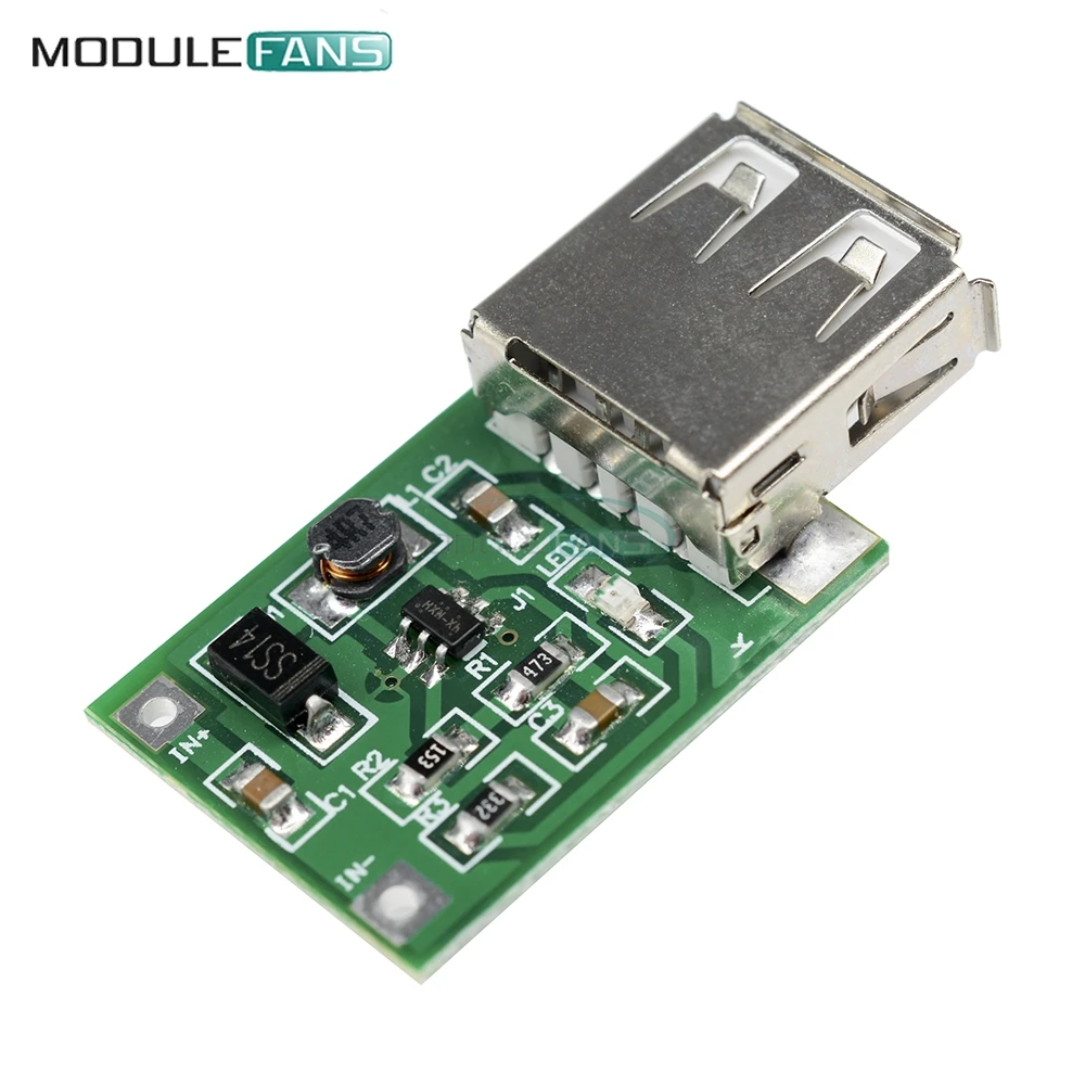 DC-DC 0 9 V-5V to 5V 600MA Step-Up Booster USB Mobile Power Module Board | Электронные компоненты и
