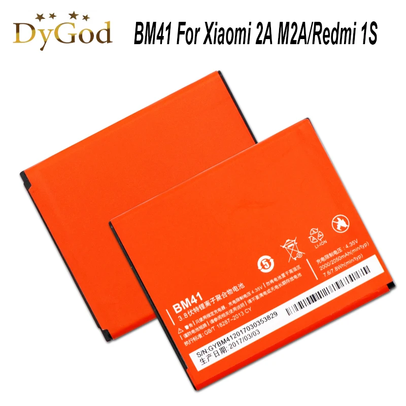 

BM41 For Xiaomi 2A M2A Mi2A Hongmi Redrice Red Rice 1 1S S Bateria Batterij Accumulator AKKU BM40