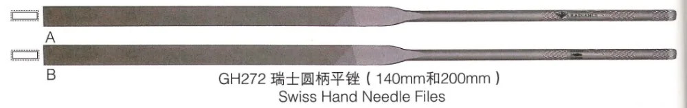 

200mm Woodworking Flat Grinding Tool Needle File Set 2pcs