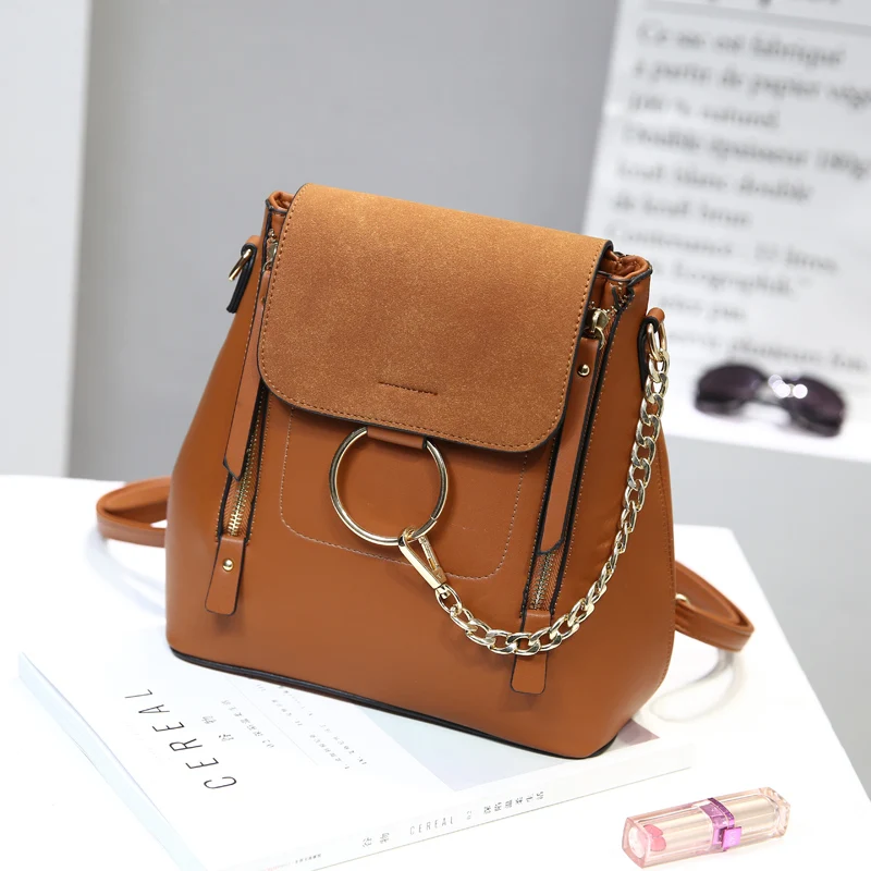 Женский кожаный рюкзак мини кисточкой из искусственной кожи Back Pack рюкзаки для