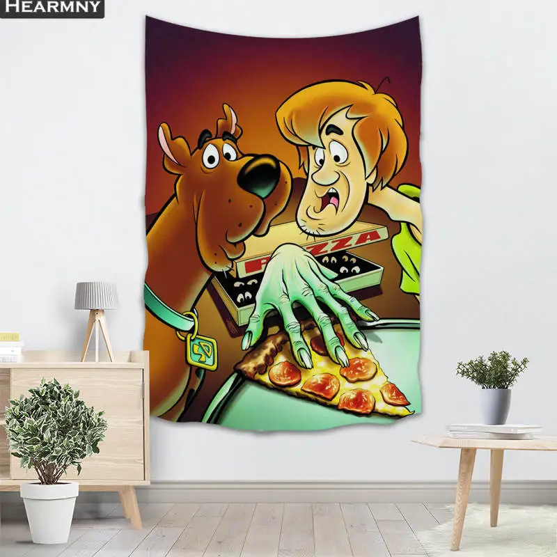 Фоновая ткань valance гобелен настенный подвесной на заказ Scooby Doo спальня гостиная одеяло Йога пляжное полотенце скатерть - Цвет: 14