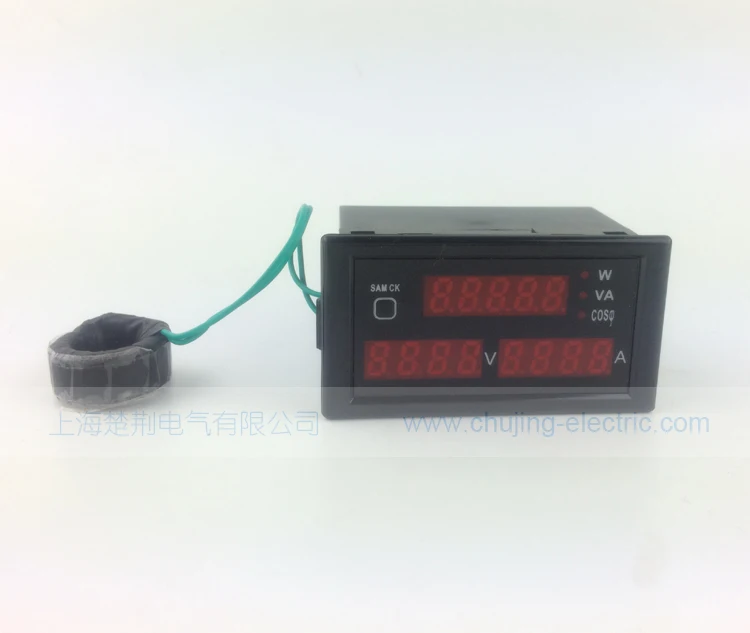 Мультифункциональный измеритель displayer AC A V VA W Cos meter Monitor в наличии | Инструменты