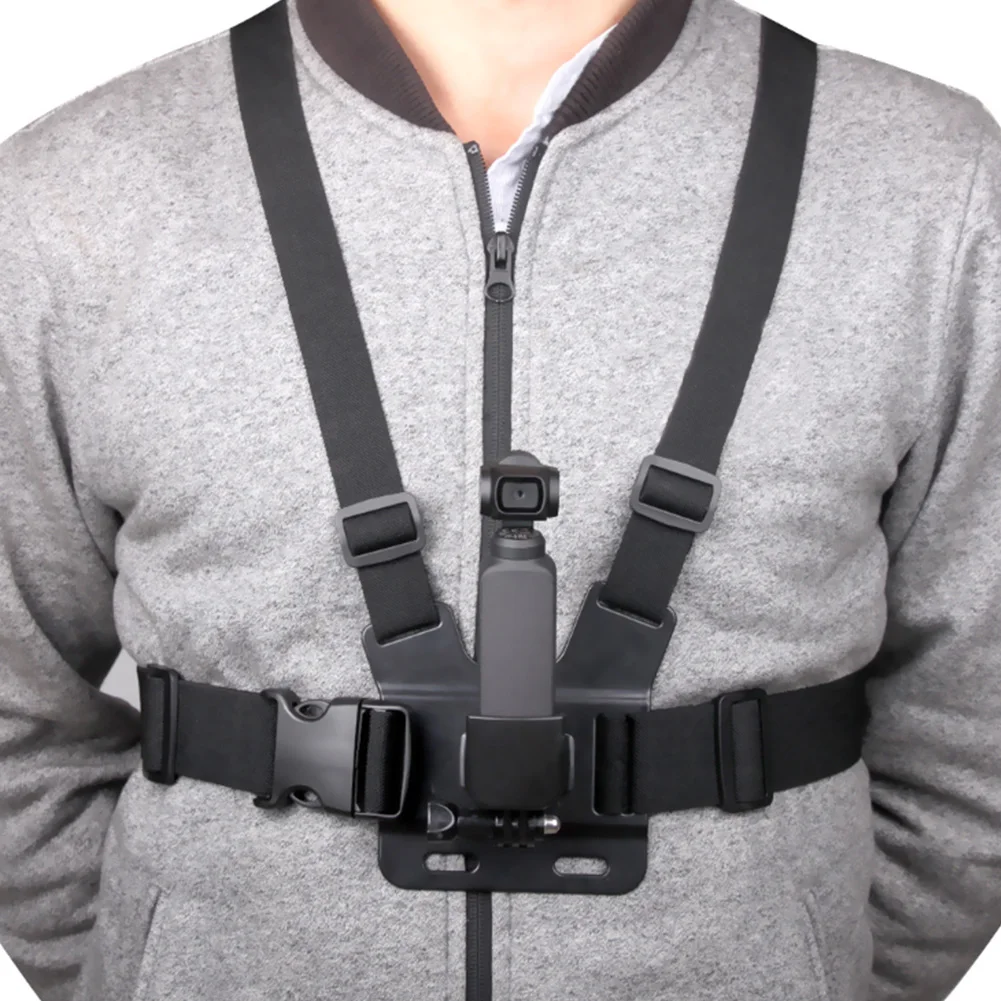 Fixed Handsfree Sports Adapter Chest Strap Accessories Camera Stand Outdoor Adjustable Band Elastic For DJI OSMO Pocket | Электроника