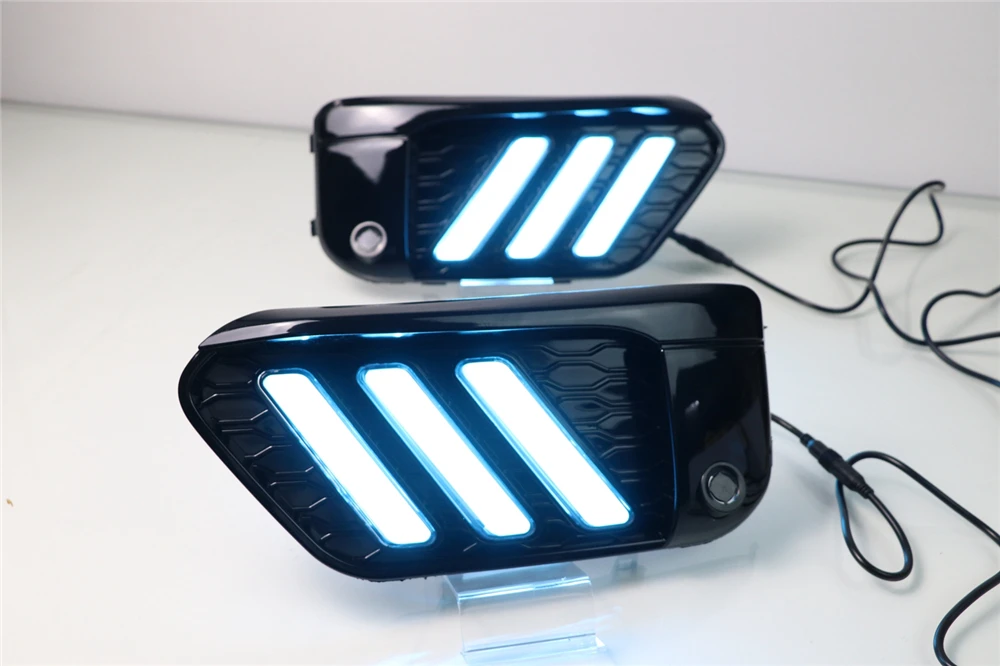 1 комплект светодиодный DRL Дневной светильник s Для BMW X1 F48 F49 2016 2017 2018 2019 с желтым