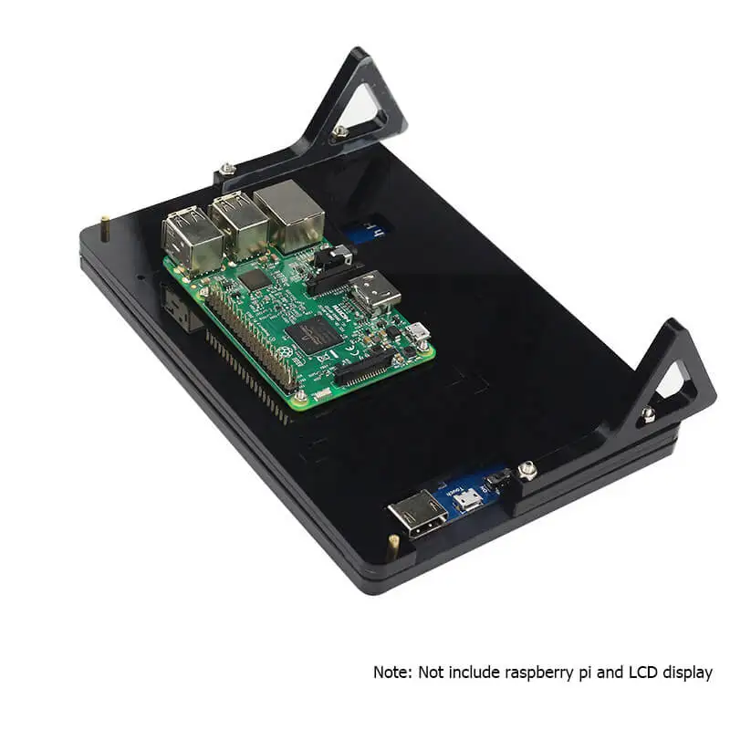 ЖК чехол Elecrow для Raspberry Pi 7 дюймов подставка монитора акриловый корпус pi 3 черный