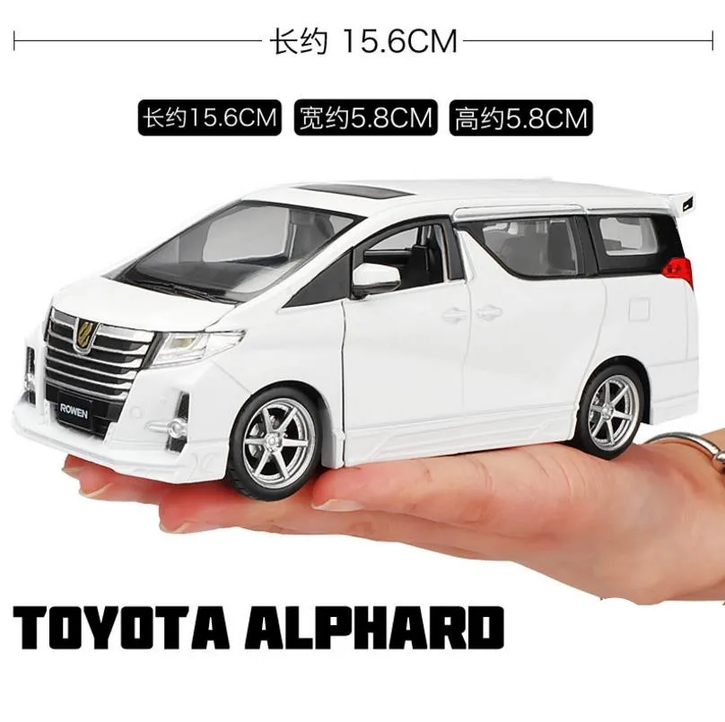 Высокопроизводительная модель toyota Alphard MPV масштаб 1:32 игрушечный автомобиль из