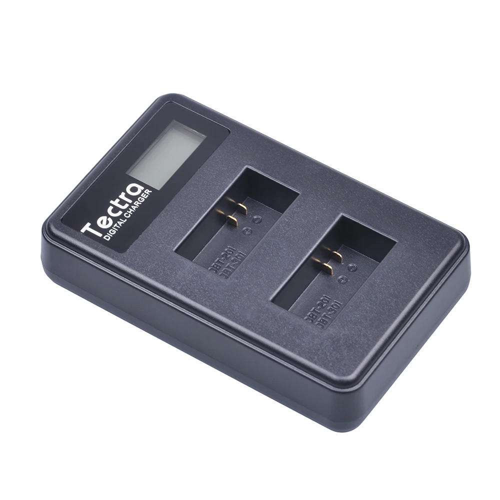 Tectra высококачественное быстрое зарядное устройство AHDBT 301 LCD USB двойное для GoPro Hero 3