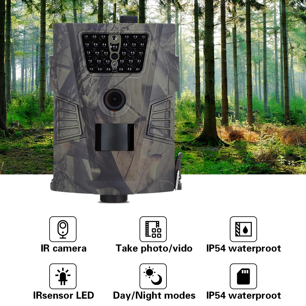 

Hunting Trail Camera HT001 1080P HD 850nm Wildlife Night Vision Track Cams for Animal Photo Traps Scouting